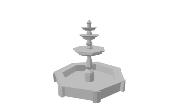 Air Mancur 3D Model Thumbnail