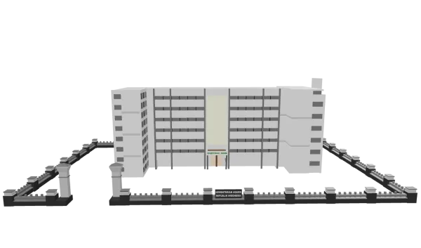 Gedung KEMENAG RI 3D Model Logo