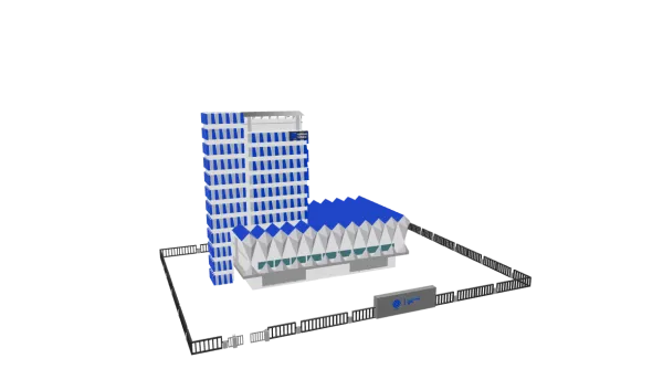 Gedung Vokasi KEMNAKER RI 3D Model Logo