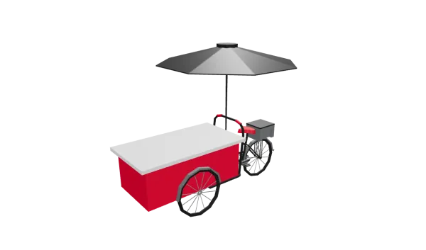 Kopi Keliling 3D Model Thumbnail