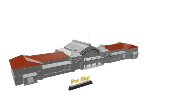 POS BLOC PS.BARU 3D Model Thumbnail